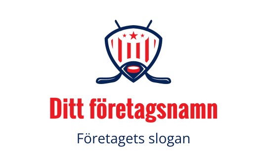 Tydlig sköldlogo med röda ränder och stjärnor