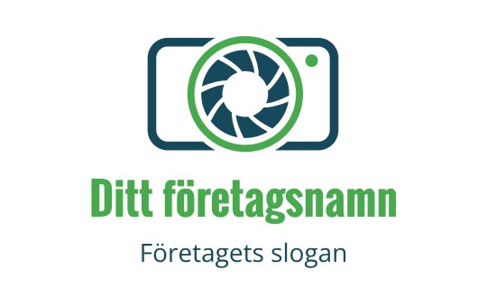 Modern kameradesign med en grön lins och blå accenter