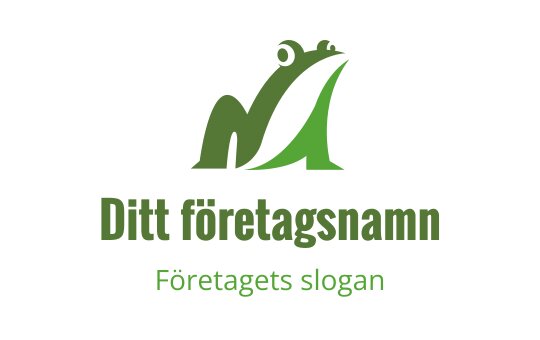 Modern grön groda logo design med en stilren, minimalistisk design