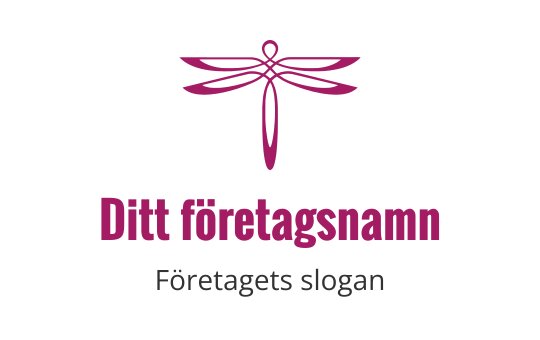 Elegant design av en drakfluga i rosa med modern stil