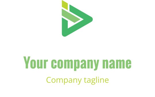 Modern logotypdesign med en lime- och guldfärgsschema