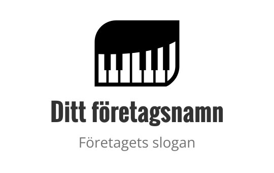 Ren och modern logotypdesign med fet typografi och enkel layout