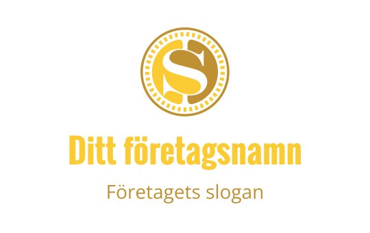Elegant guld logo design med en stiliserad bokstav S i en cirkulär ram