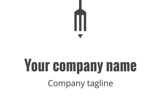 Modern grå logo design med abstrakta former och dynamiska linjer