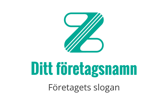 Modern turkos logotypdesign med en stiliserad bokstav Z och linjer