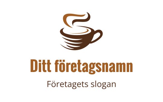 Modern kaffekopp logo design med ånga i varma bruna nyanser