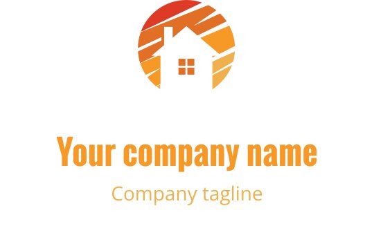 Vibrant logo design med ett korall- och guldtema för högtider