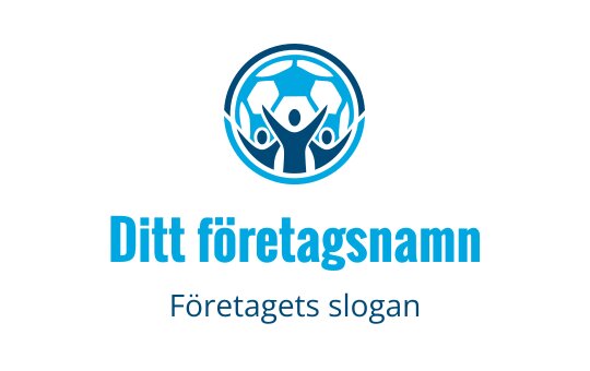 Dynamisk logotypdesign med upplyfta händer inom en cirkulär form