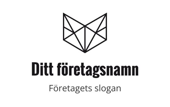 Geometrisk räv logo design med skarpa vinklar och rena linjer