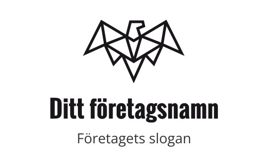 Geometrisk fågel logo design med skarpa vinklar och minimalistisk stil