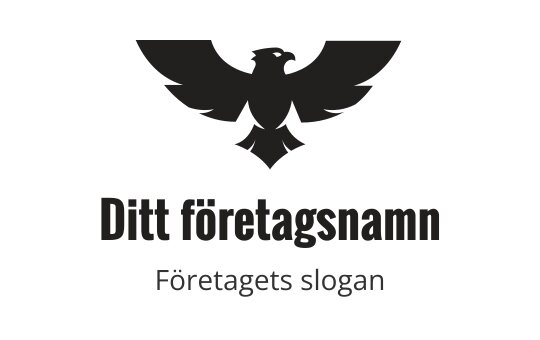 Tydlig örnlogo med utsträckta vingar och skarpa drag