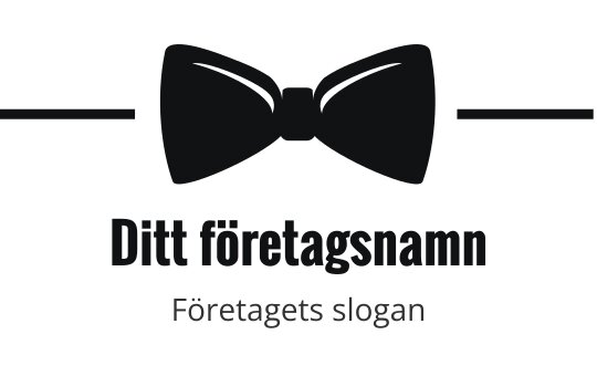 Elegant fluga logo design med fet typografi