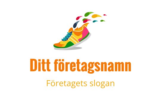 Vibrant löparskologo med färgglada stänk och dynamisk rörelse