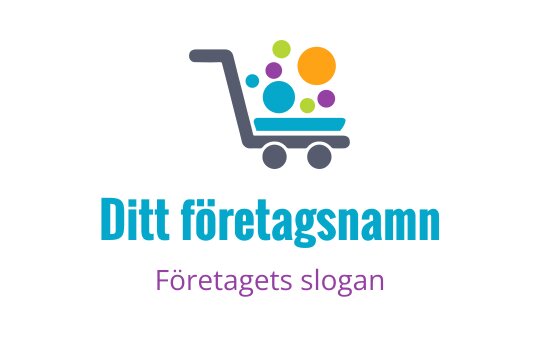 Färgglad logotypdesign av en kundvagn med livliga cirklar och modern typografi