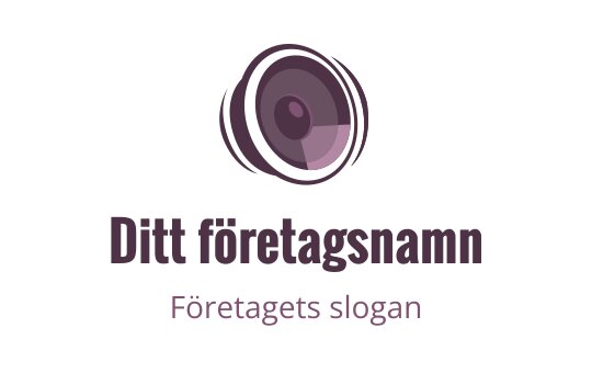 Modern logotypdesign med en stiliserad högtalare i lila nyanser