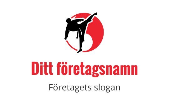 Fet röd och svart logotypdesign med en stiliserad siffra tre