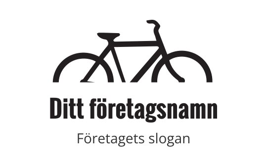 Minimalistisk cykel logo design med rena linjer och enkla former