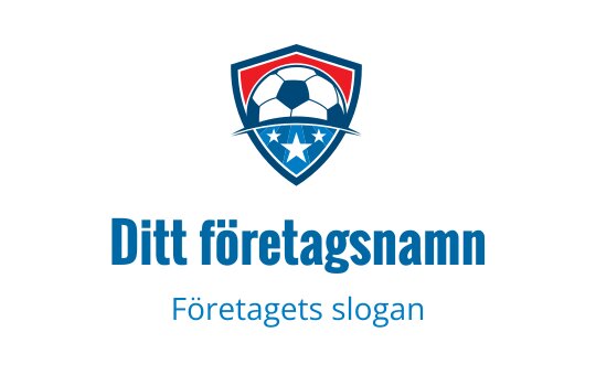 Fet sköldlogo med en fotboll och stjärnor