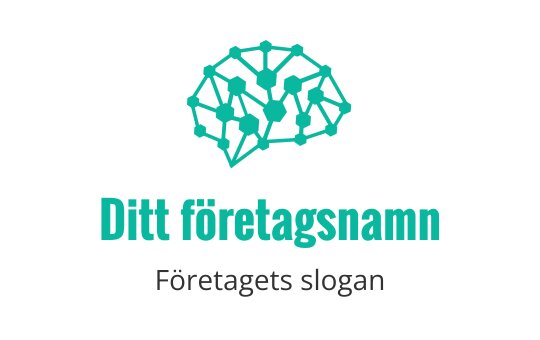 Modern hjärnlogo med sammanlänkade noder i teal