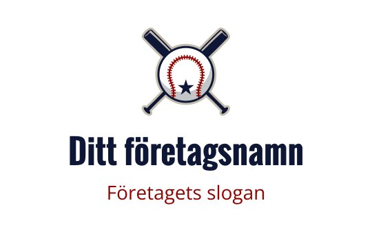 Fet logotypdesign med korsade fladdermöss och ett cirkulärt emblem