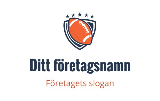 Fet sköldlogo med en orange fotboll och stjärnor