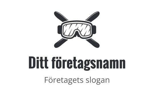 Fet logotypdesign med skyddsglasögon och korsade verktyg