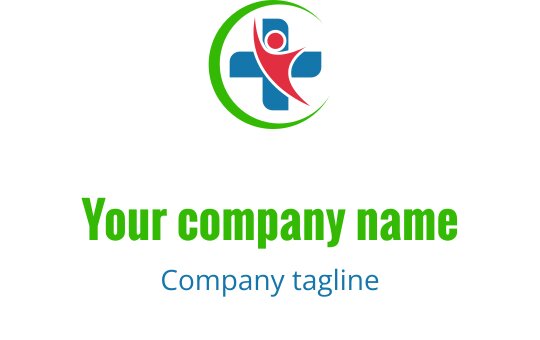 Vibrant logo med abstrakta figurer i röd, teal och lime