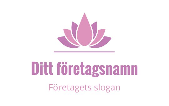 Elegant rosa lotusblomma logo design med mjuka kronblad