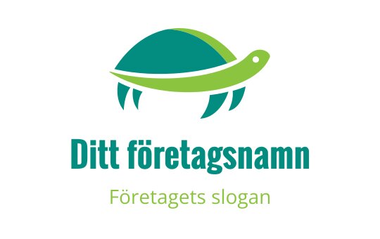 Modern sköldpadda logo design med gröna och teal element