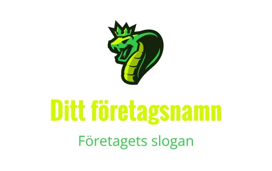 Tydlig grön orm logo design med en krona och stiliserade detaljer