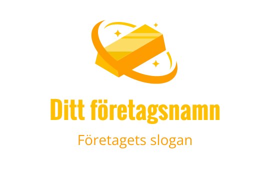 Modern guldbar logo design med glittrande stjärnor och dynamisk virvel