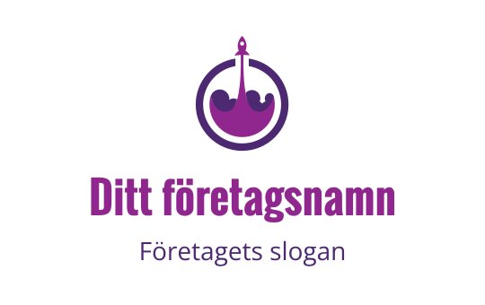 Elegant lila krona logo design med en cirkulär kontur