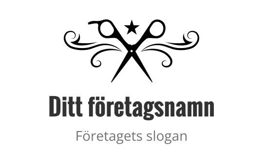 Rent och modernt logotypdesign med fet typografi och en slogan